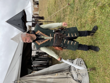 Gothic Weste Mantel Jacke Lang Wolle Larp Mittelalter Anfertigung Köln Grün